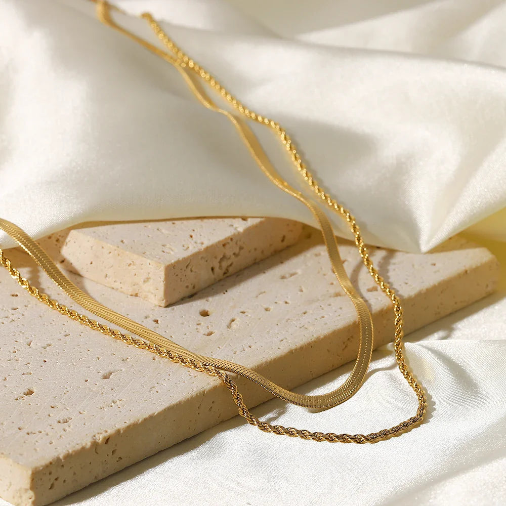 Mixed Necklace Gold-Plated