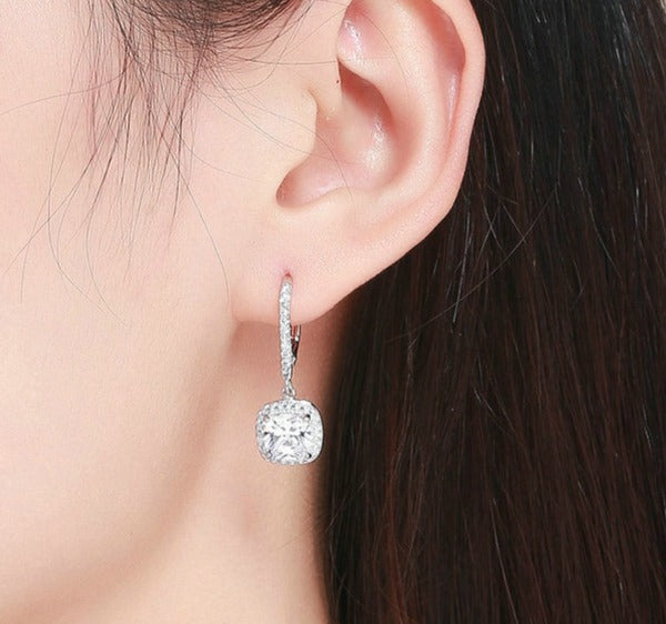 Sterling Silver Zirconia Earrings