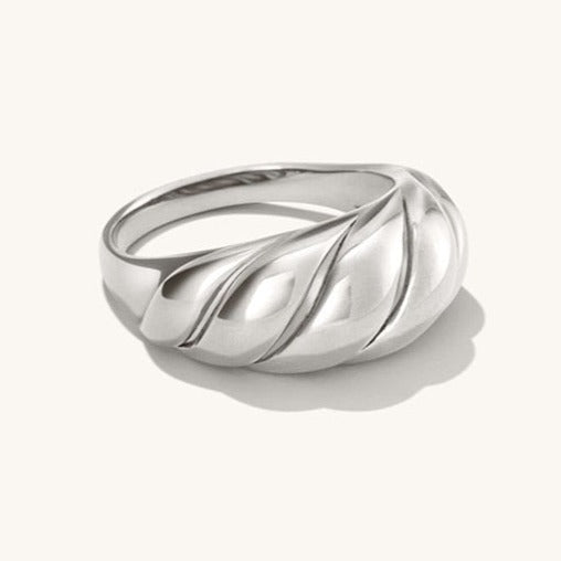 18k Gold Plated Classic Organic Layers Ring