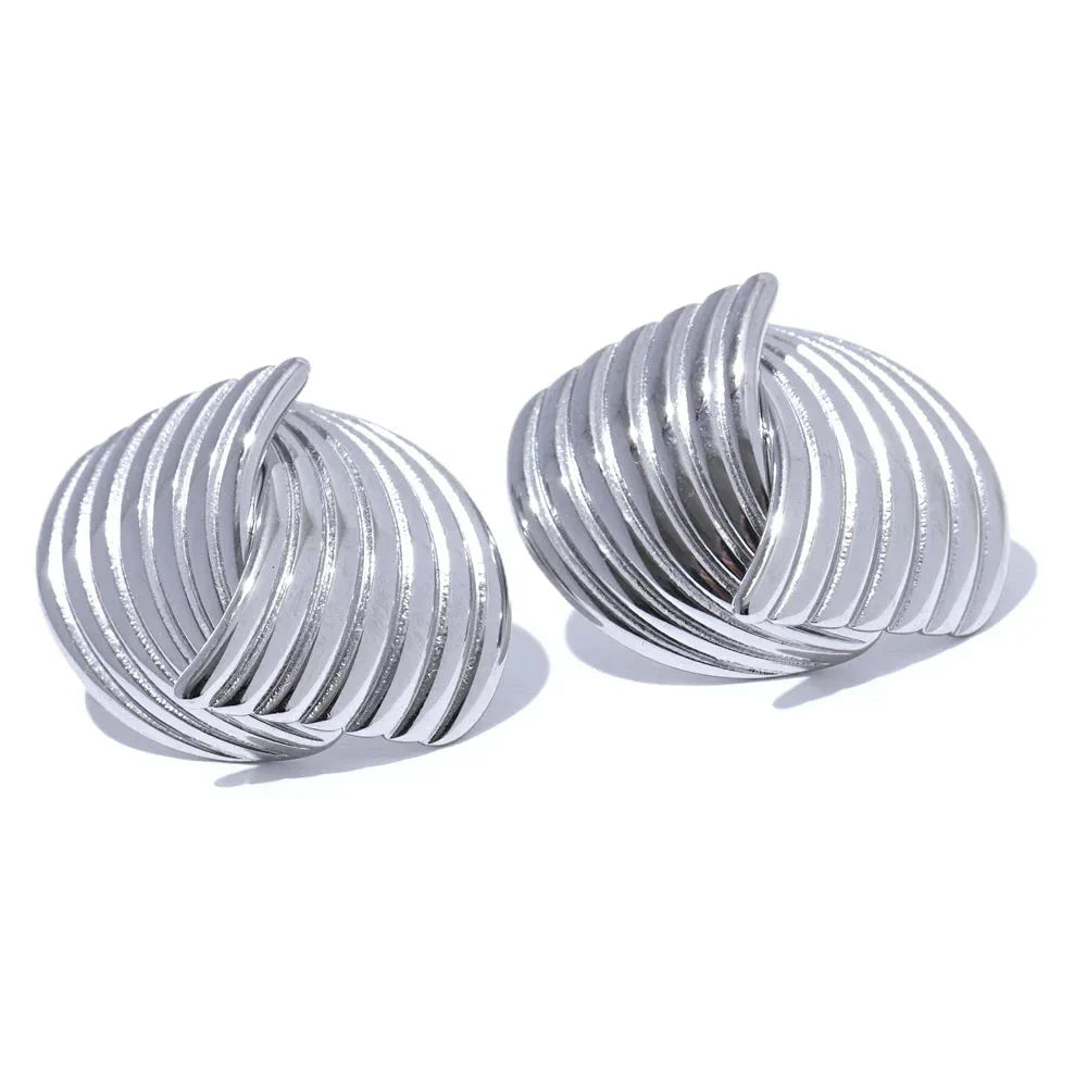 18k Gold-Plated Intertwined Earrings