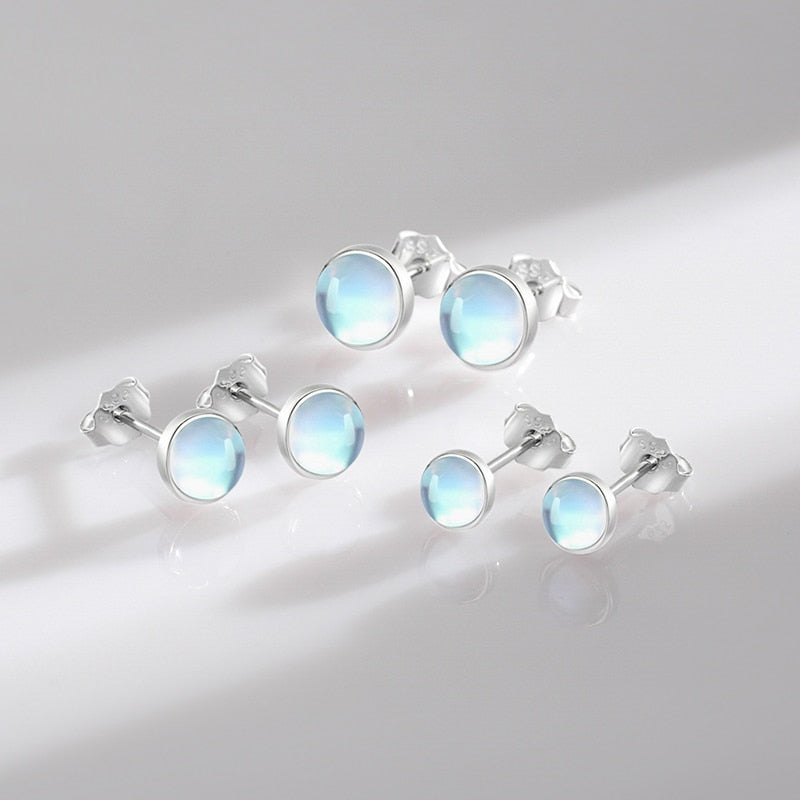 925 Sterling Silver Moonstone Earring