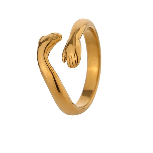 18k Gold Plated Adjustable Ring