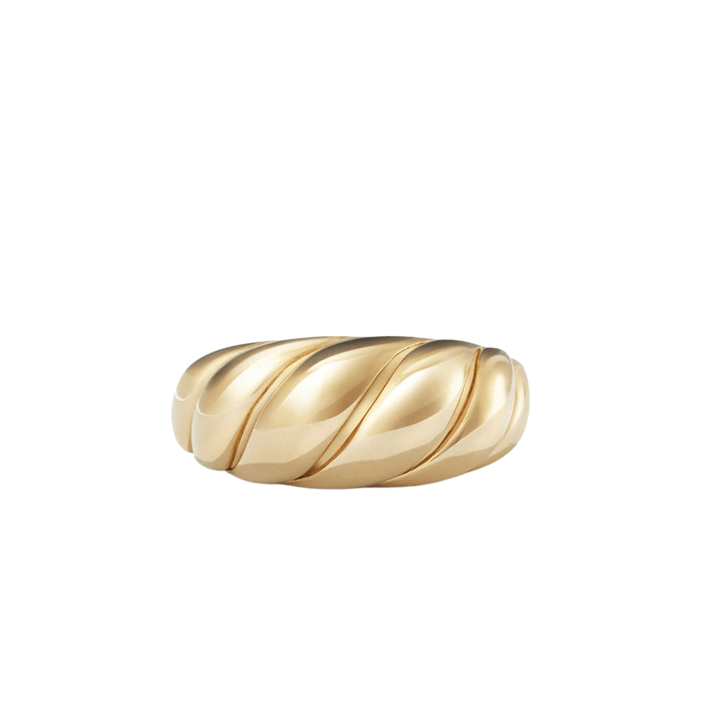 18k Gold Plated Classic Organic Layers Ring