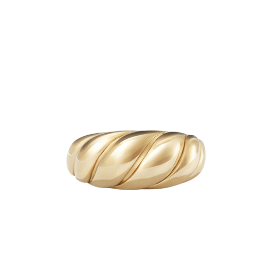 18k Gold Plated Classic Organic Layers Ring