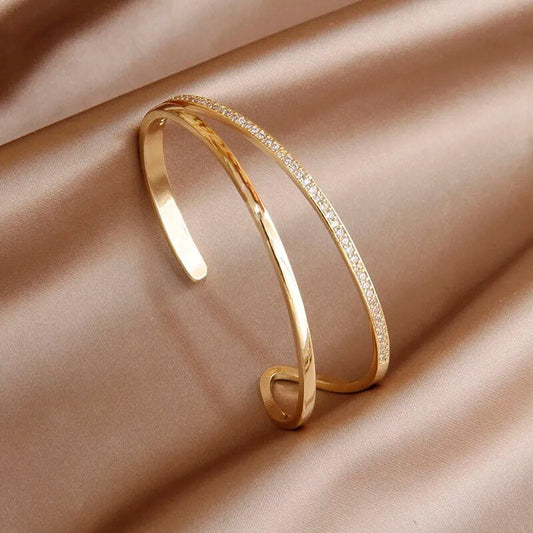 Double Cubic Zirconia Bracelet