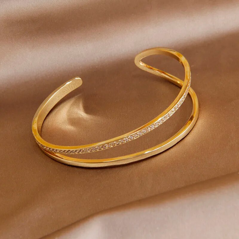 Double Cubic Zirconia Bracelet