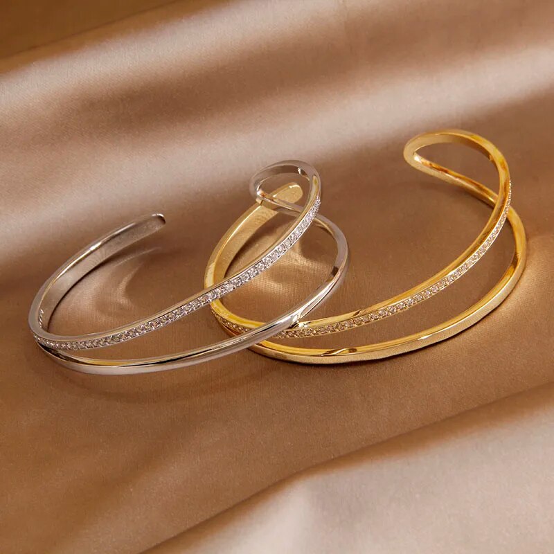 Double Cubic Zirconia Bracelet