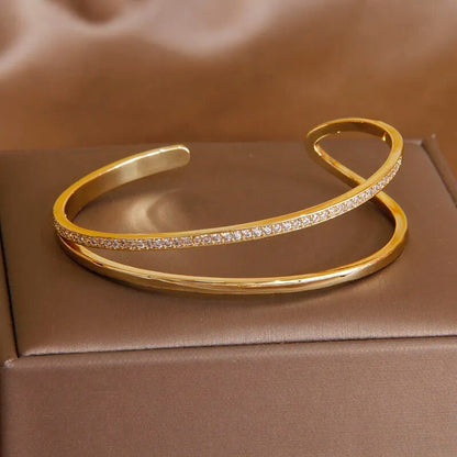 Double Cubic Zirconia Bracelet