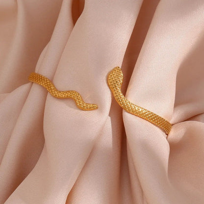 18k Gold-Plated Serpent Bracelet