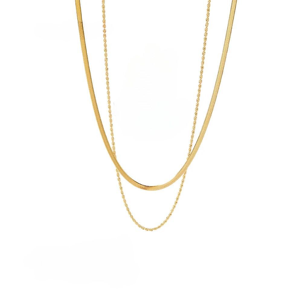 Mixed Necklace Gold-Plated