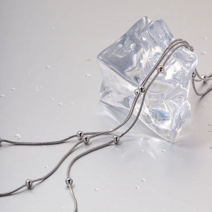 Triple Silver Necklace