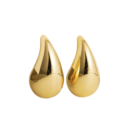 Elegant 18k Gold Plated Teardrop Dangle Earrings