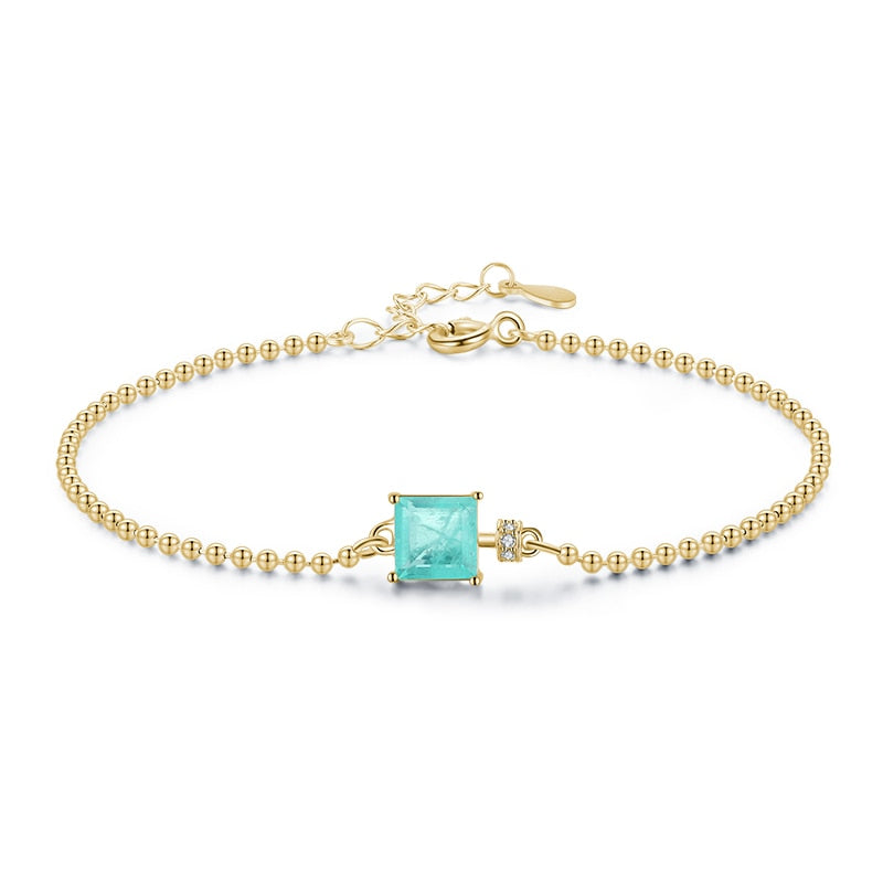 925 Sterling Silver Bracelet with Tourmaline