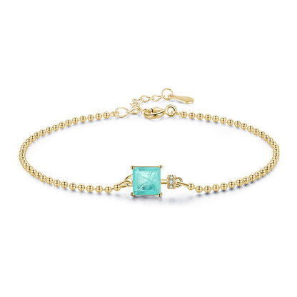 925 Sterling Silver Bracelet with Tourmaline