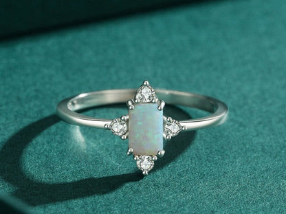 Sterling Silver Opal Ring
