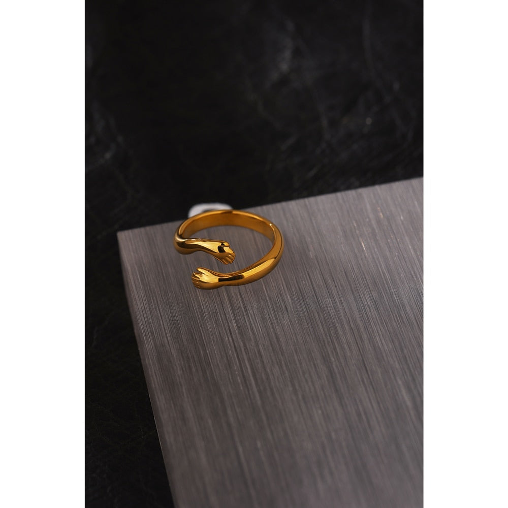 18k Gold Plated Adjustable Ring