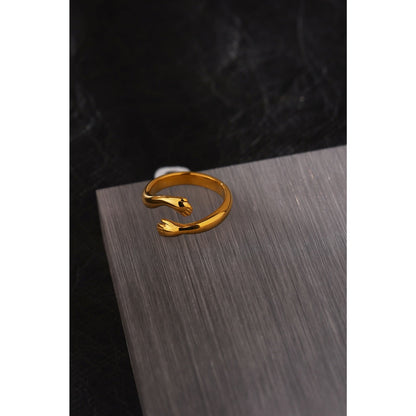 18k Gold Plated Adjustable Ring