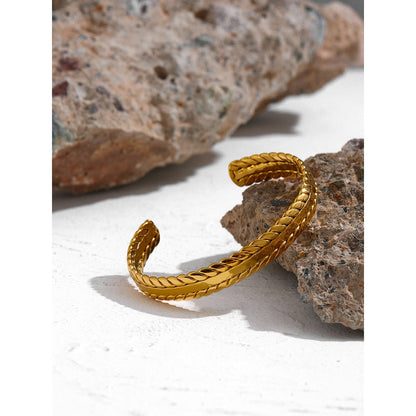 18k Gold Plated Vintage Braided Bracelet