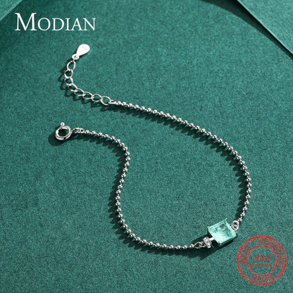 925 Sterling Silver Bracelet with Tourmaline