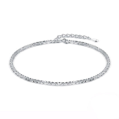 Classic Textured Chain Bracelet in 925 Sterling Silver