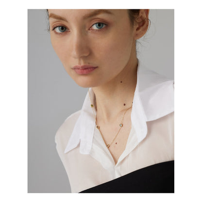 18k Gold-Plated Necklace with Cubic Zirconia