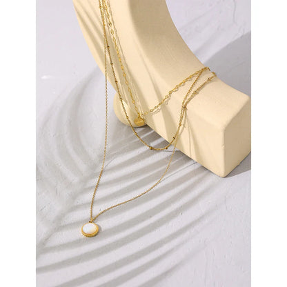18k Gold-Plated 3-Piece Exclusive Necklace Set