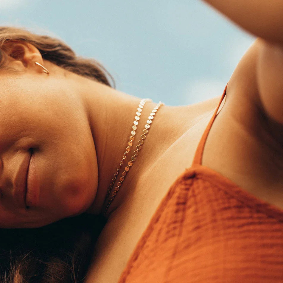 18k Gold-Plated Minimalist Choker Necklace