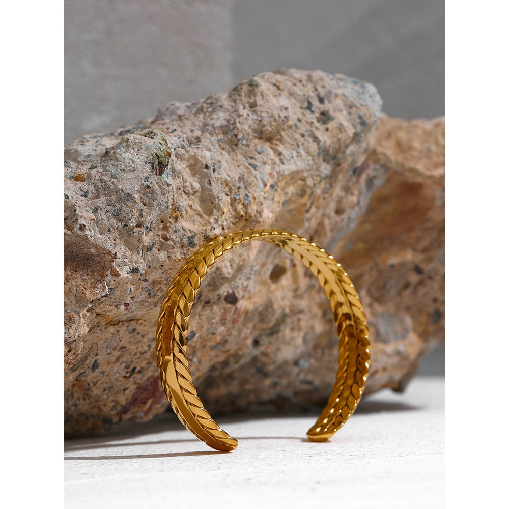 18k Gold Plated Vintage Braided Bracelet