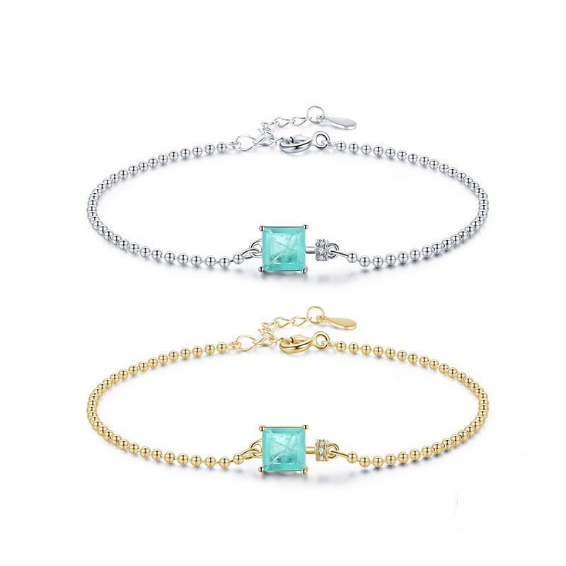 925 Sterling Silver Bracelet with Tourmaline