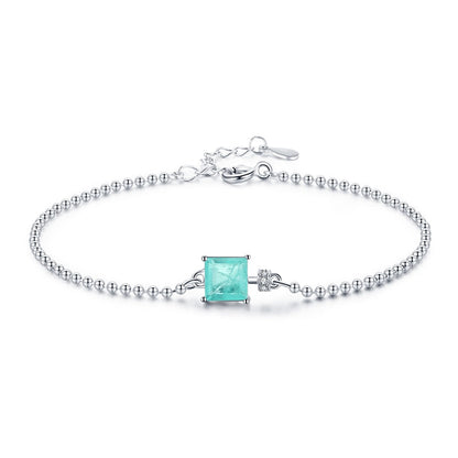 925 Sterling Silver Bracelet with Tourmaline