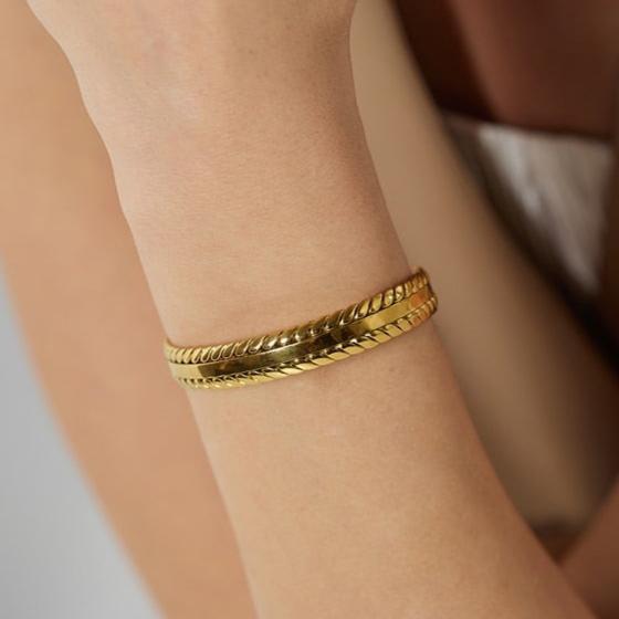 18k Gold Plated Vintage Braided Bracelet