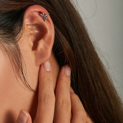 925 Sterling Silver Dragonfly Ear Cuff