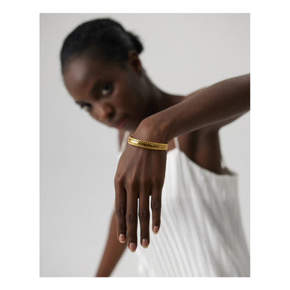 18k Gold Plated Vintage Braided Bracelet