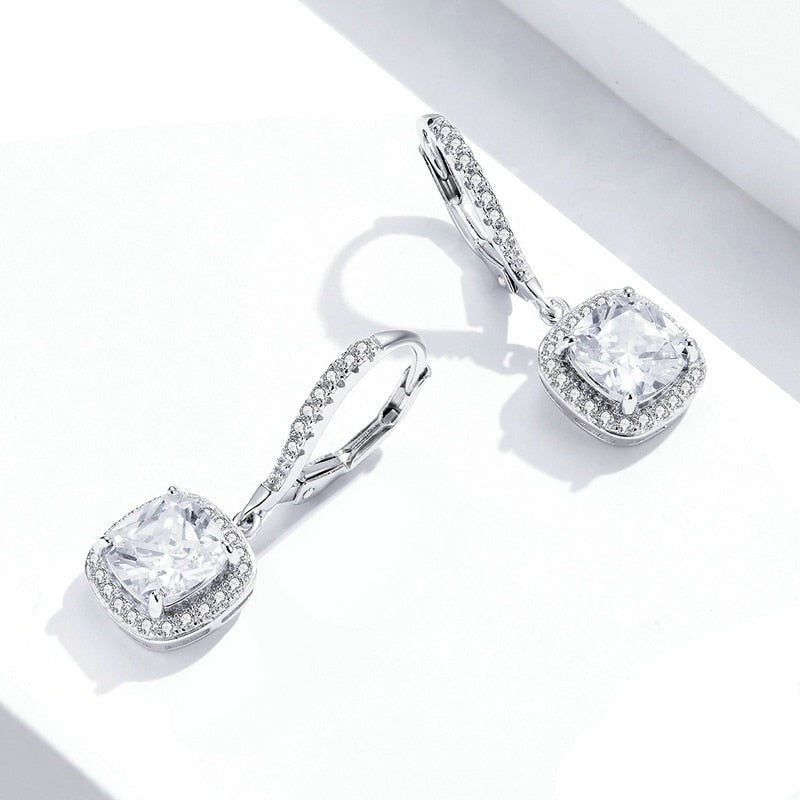 Sterling Silver Zirconia Earrings