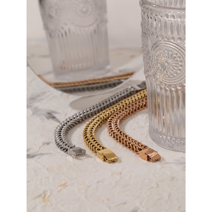 18k Gold Plated Cuban Link Bracelet for Women – Exclusive Design
