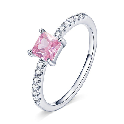 925 Sterling Silver Rings – Romance Rose Collection with Cubic Zirconia