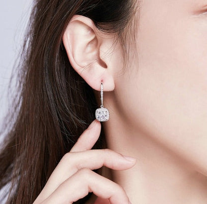 Sterling Silver Zirconia Earrings