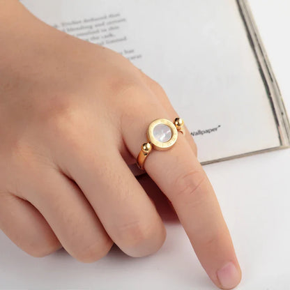 Roman Numerals Sphere Ring