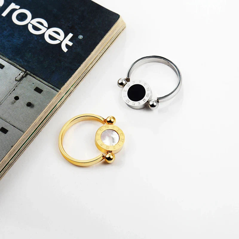 Roman Numerals Sphere Ring