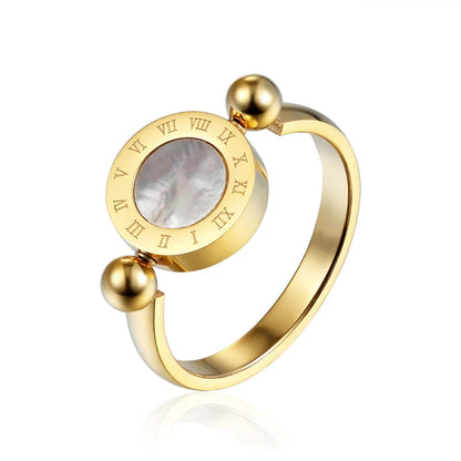 Roman Numerals Sphere Ring