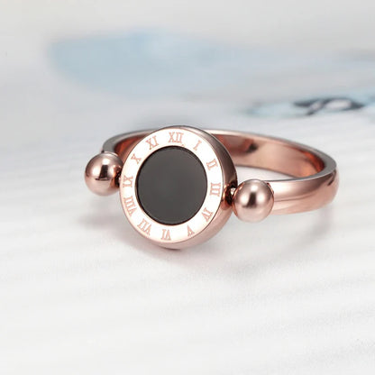 Roman Numerals Sphere Ring