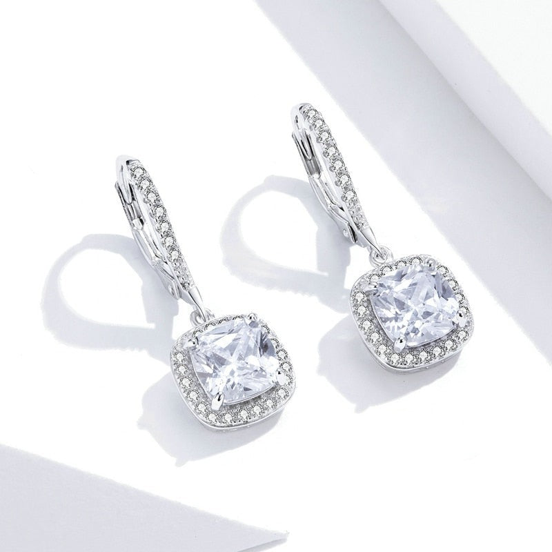 Sterling Silver Zirconia Earrings