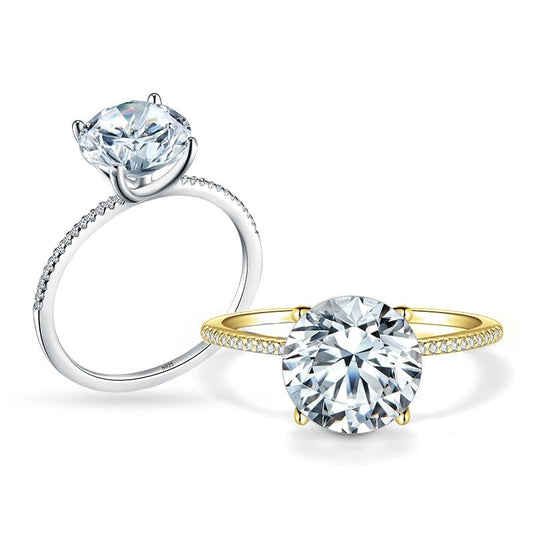 925 Sterling Silver Luxury Solitaire Ring