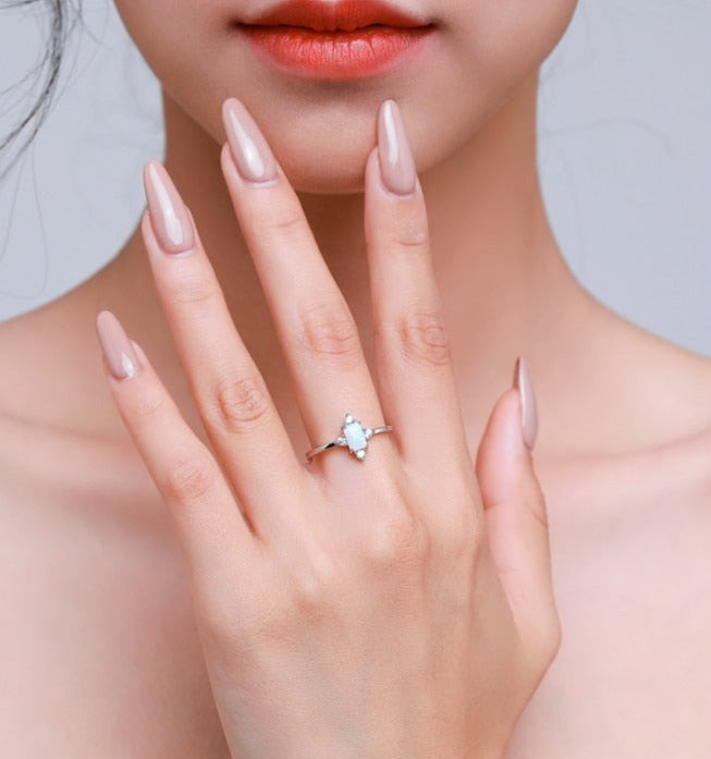 Sterling Silver Opal Ring