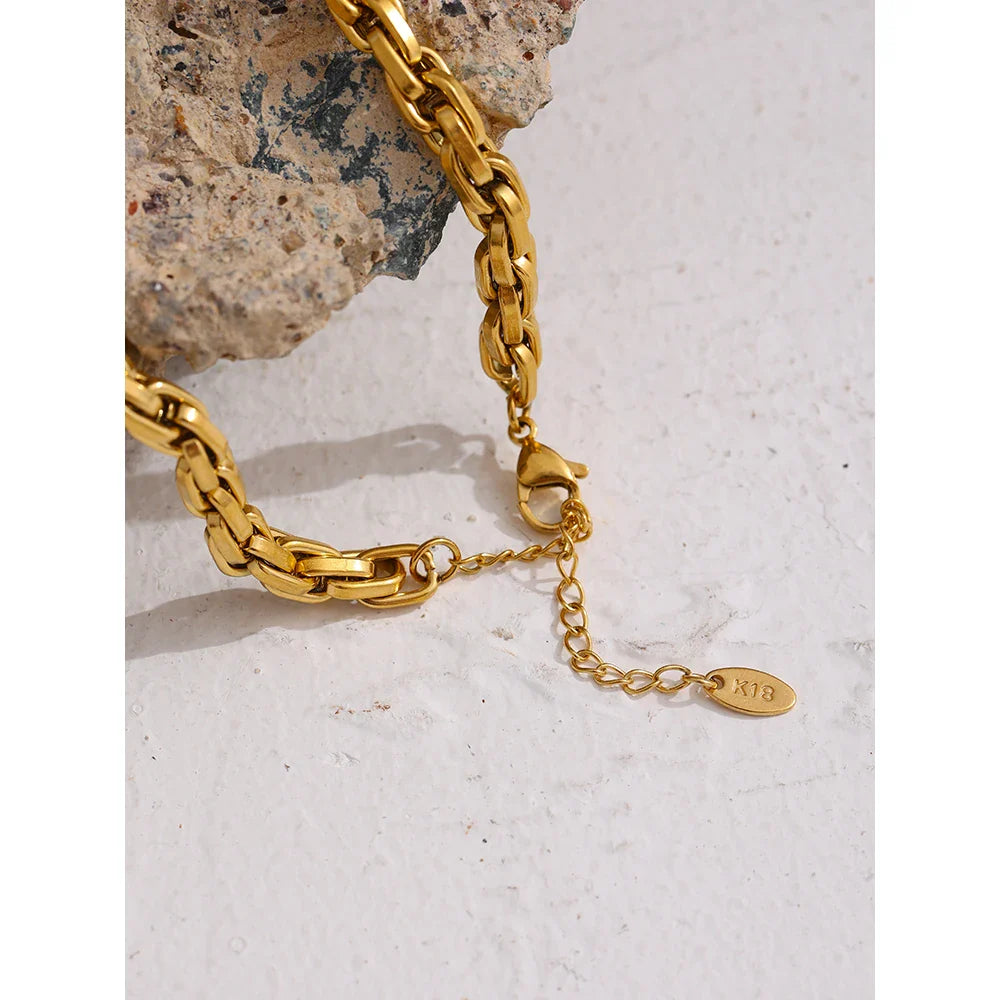 18k Gold-Plated Maritime Chain Necklace