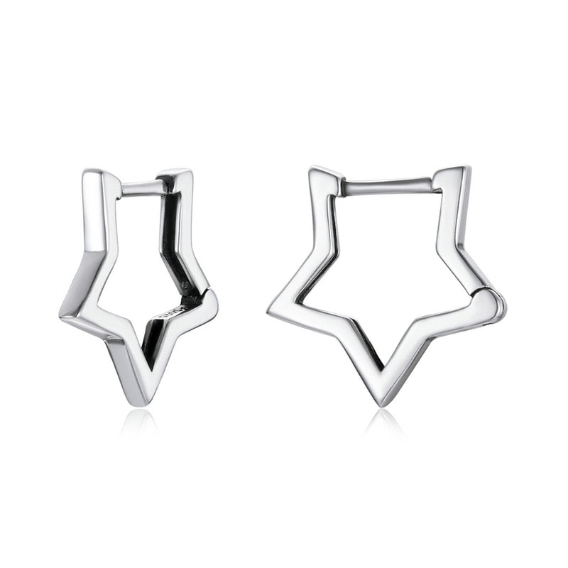 925 Sterling Silver Minimalist Star Earring