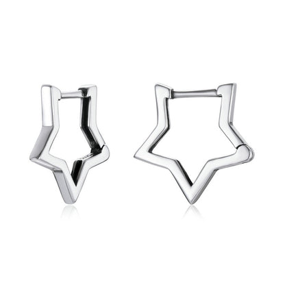 925 Sterling Silver Minimalist Star Earring