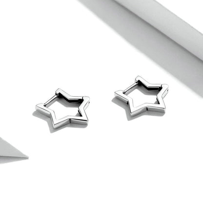 925 Sterling Silver Minimalist Star Earring