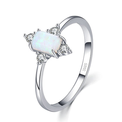 Sterling Silver Opal Ring