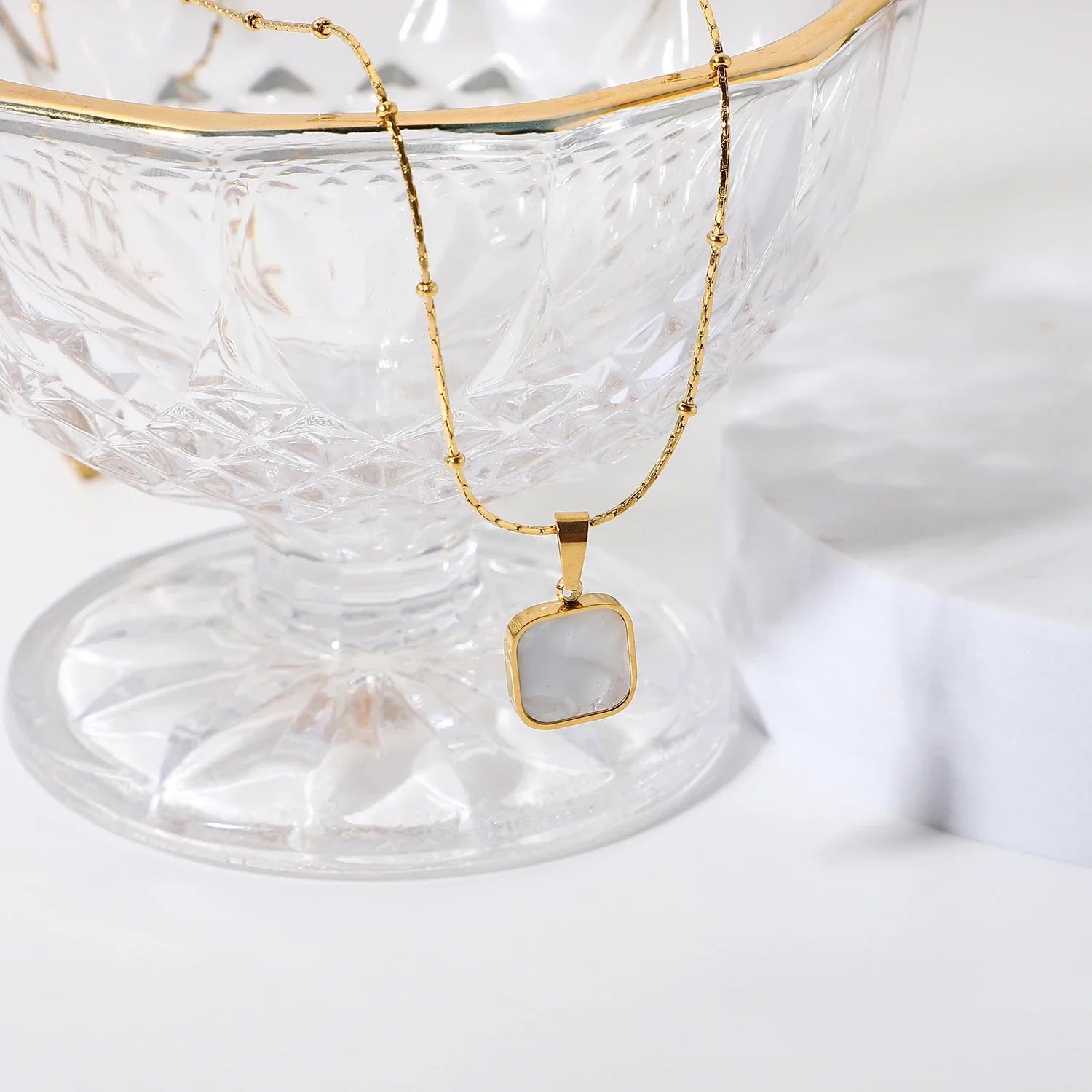 18k Gold-Plated Twisted Snake Chain Necklace